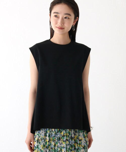 OPAQUE.CLIP(オペークドットクリップ)の「◆Aラインフレンチスリーブカットソー【WEB限定カラー・サイズ】(Tシャツ/カットソー・レディース・ブラック/ブラウン系その他5/ホワイト系/黄緑系・40/38/42/36)」の5枚目の写真