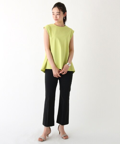 OPAQUE.CLIP(オペークドットクリップ)の「◆Aラインフレンチスリーブカットソー【WEB限定カラー・サイズ】(Tシャツ/カットソー・レディース・ブラック/ブラウン系その他5/ホワイト系/黄緑系・40/38/42/36)」の16枚目の写真