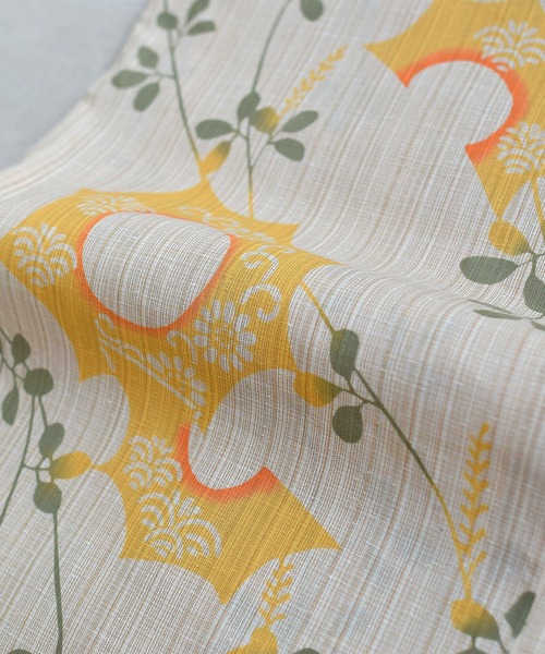 utatane（ウタタネ）の「キッズ浴衣3点セット 女の子 utatane×注染工房 kids 日本製注染（浴衣・キッズ・ベージュ・100cm/120cm/110cm/130cm）」の10枚目の写真