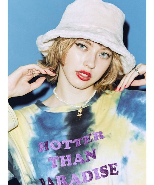 jouetie(ジュエティ)の「フォトグラフィティ ロンT(Tシャツ/カットソー・レディース・オフホワイト/オレンジ/ネイビー・MEDIUM)」の5枚目の写真