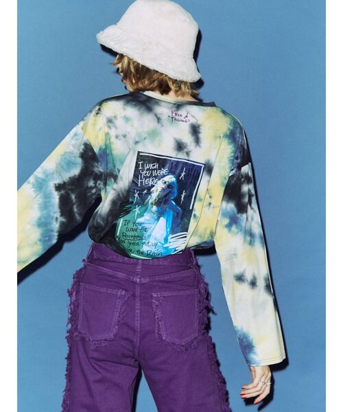 jouetie(ジュエティ)の「フォトグラフィティ ロンT(Tシャツ/カットソー・レディース・オフホワイト/オレンジ/ネイビー・MEDIUM)」の8枚目の写真