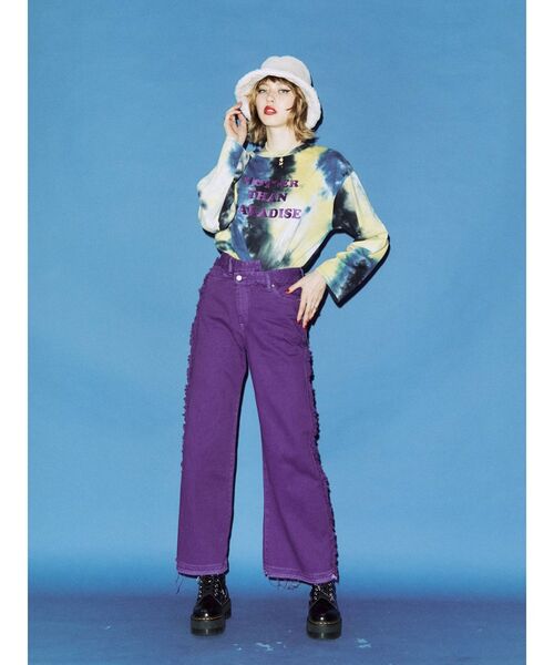 jouetie(ジュエティ)の「フォトグラフィティ ロンT(Tシャツ/カットソー・レディース・オフホワイト/オレンジ/ネイビー・MEDIUM)」の9枚目の写真