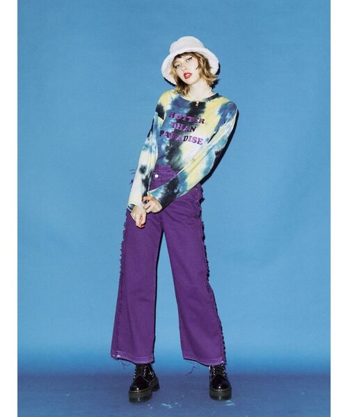 jouetie(ジュエティ)の「フォトグラフィティ ロンT(Tシャツ/カットソー・レディース・オフホワイト/オレンジ/ネイビー・MEDIUM)」の10枚目の写真