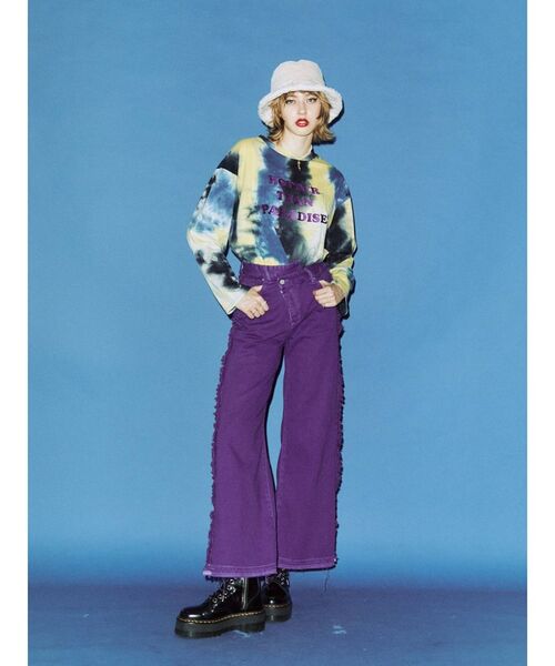 jouetie(ジュエティ)の「フォトグラフィティ ロンT(Tシャツ/カットソー・レディース・オフホワイト/オレンジ/ネイビー・MEDIUM)」の11枚目の写真