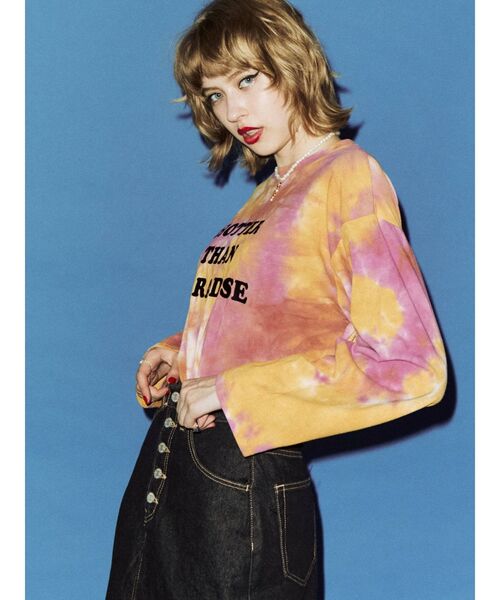 jouetie(ジュエティ)の「フォトグラフィティ ロンT(Tシャツ/カットソー・レディース・オフホワイト/オレンジ/ネイビー・MEDIUM)」の14枚目の写真