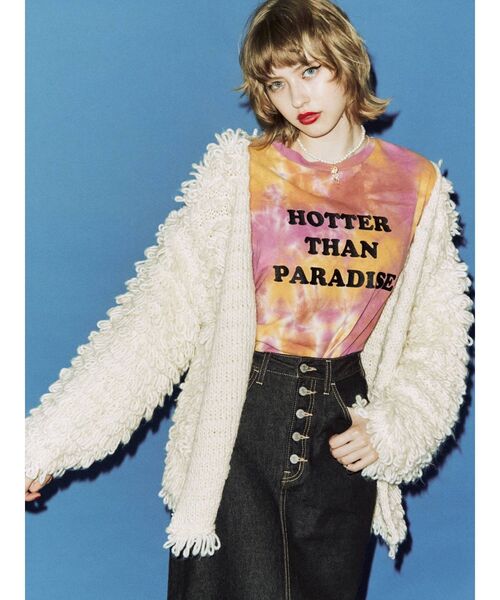 jouetie(ジュエティ)の「フォトグラフィティ ロンT(Tシャツ/カットソー・レディース・オフホワイト/オレンジ/ネイビー・MEDIUM)」の17枚目の写真