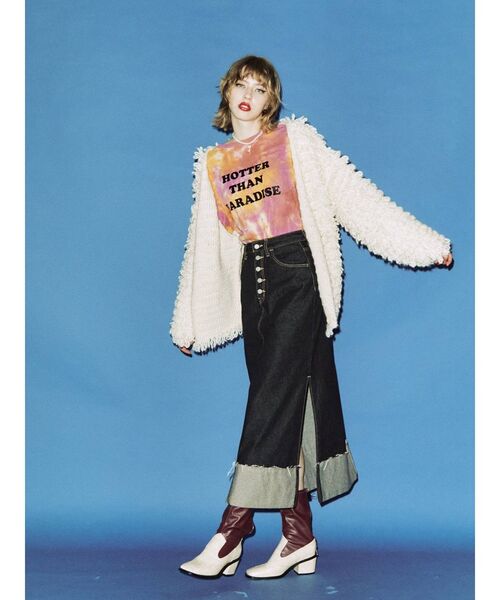 jouetie(ジュエティ)の「フォトグラフィティ ロンT(Tシャツ/カットソー・レディース・オフホワイト/オレンジ/ネイビー・MEDIUM)」の20枚目の写真