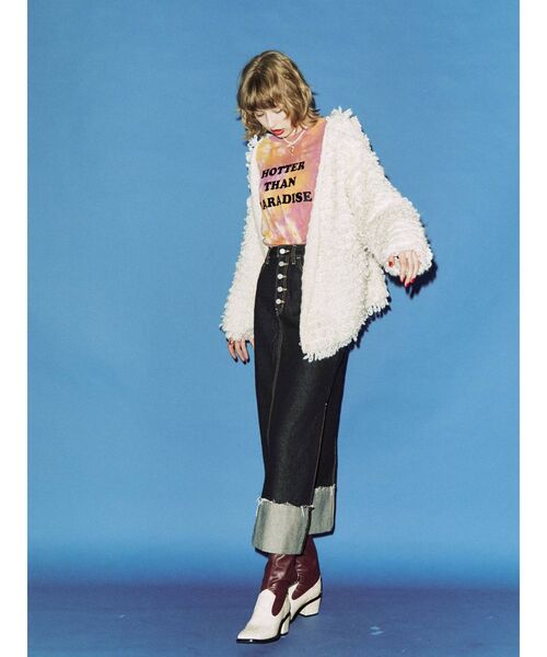 jouetie(ジュエティ)の「フォトグラフィティ ロンT(Tシャツ/カットソー・レディース・オフホワイト/オレンジ/ネイビー・MEDIUM)」の22枚目の写真