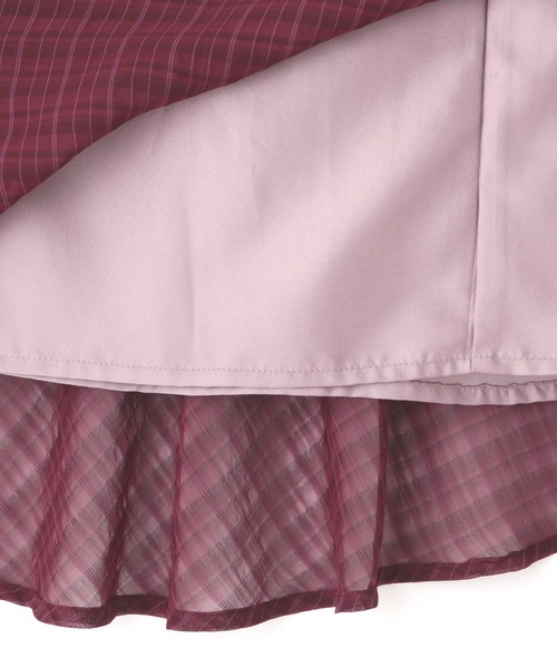 PROPORTION BODY DRESSING(プロポーションボディドレッシング)の「<E>シアーチェックマーメイドワンピース / 1212247700(ワンピース・レディース・ベージュ/ボルドー・SMALL/MEDIUM)」の17枚目の写真