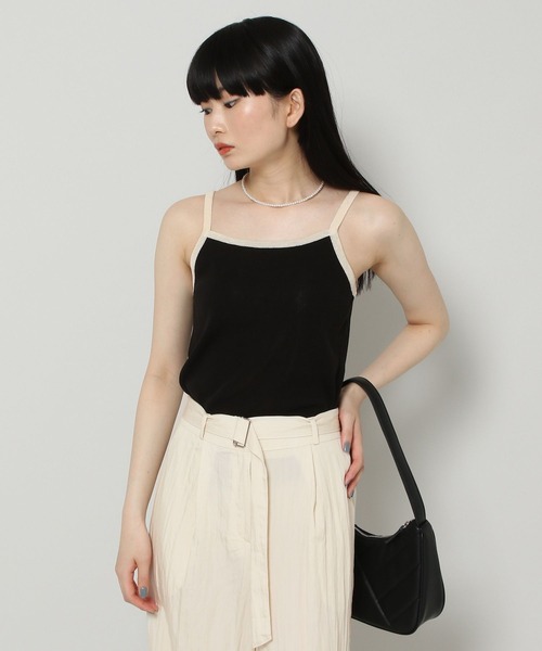 ALAND（エーランド）の「3.3Field Trip／SLEEVELESS TOP　2285624（キャミソール・レディース・ブラック/カーキ/アイボリー・FREE）」の5枚目の写真