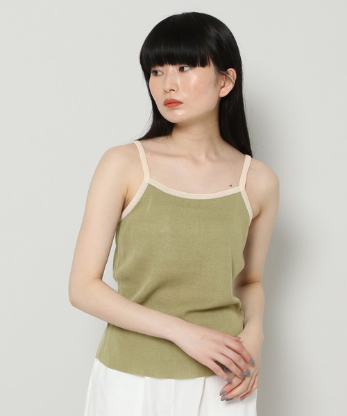 ALAND（エーランド）の「3.3Field Trip／SLEEVELESS TOP　2285624（キャミソール・レディース・ブラック/カーキ/アイボリー・FREE）」の8枚目の写真