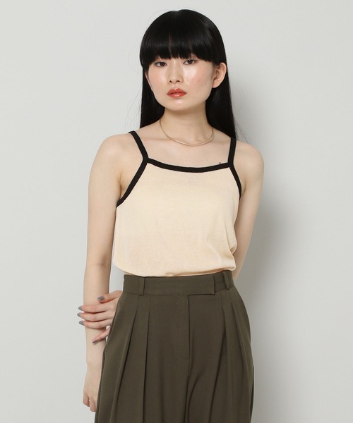 ALAND（エーランド）の「3.3Field Trip／SLEEVELESS TOP　2285624（キャミソール・レディース・ブラック/カーキ/アイボリー・FREE）」の11枚目の写真