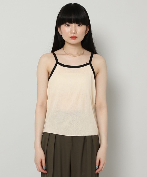 ALAND（エーランド）の「3.3Field Trip／SLEEVELESS TOP　2285624（キャミソール・レディース・ブラック/カーキ/アイボリー・FREE）」の13枚目の写真