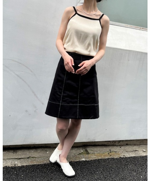 ALAND（エーランド）の「3.3Field Trip／SLEEVELESS TOP　2285624（キャミソール・レディース・ブラック/カーキ/アイボリー・FREE）」の21枚目の写真
