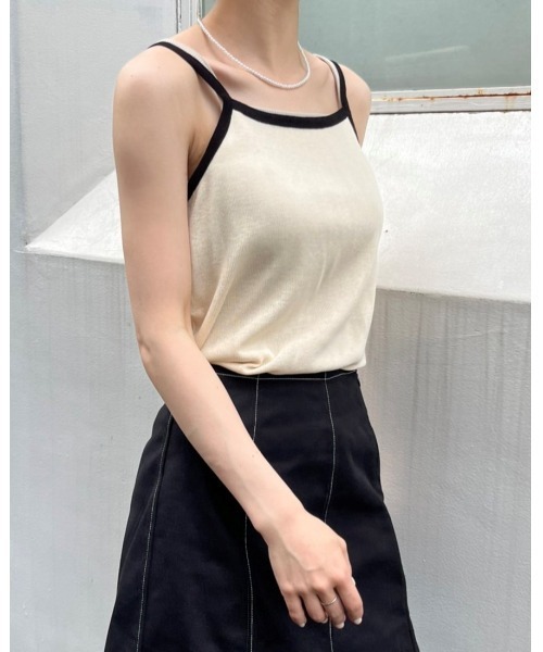 ALAND（エーランド）の「3.3Field Trip／SLEEVELESS TOP　2285624（キャミソール・レディース・ブラック/カーキ/アイボリー・FREE）」の22枚目の写真