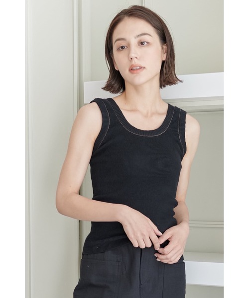 THEATRE PRODUCTS(シアタープロダクツ)の「ニットタンクトップ(タンクトップ・レディース・ブルー/ブラック/ホワイト・FREE)」の22枚目の写真