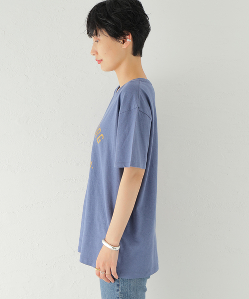 JOURNAL STANDARD（ジャーナルスタンダード）の「エンブロイダリーロゴTシャツ（Tシャツ/カットソー・レディース・ホワイト/ネイビー・FREE）」の11枚目の写真