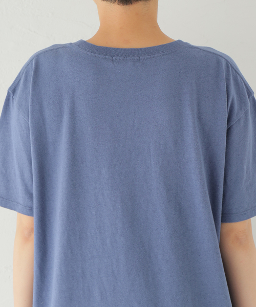 JOURNAL STANDARD（ジャーナルスタンダード）の「エンブロイダリーロゴTシャツ（Tシャツ/カットソー・レディース・ホワイト/ネイビー・FREE）」の14枚目の写真