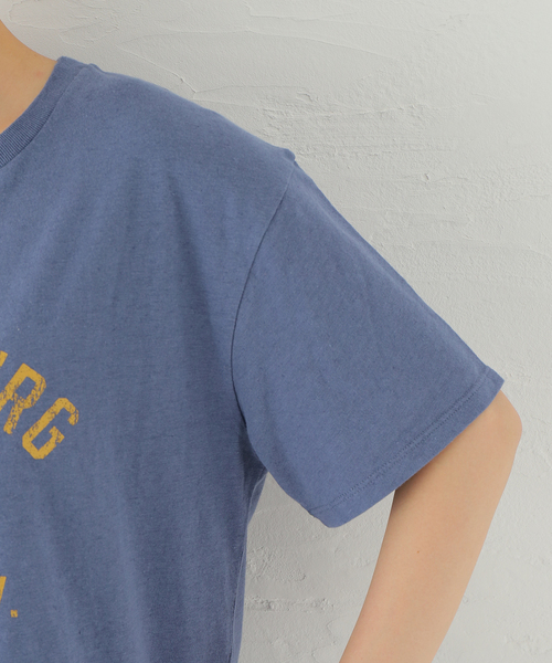 JOURNAL STANDARD（ジャーナルスタンダード）の「エンブロイダリーロゴTシャツ（Tシャツ/カットソー・レディース・ホワイト/ネイビー・FREE）」の15枚目の写真