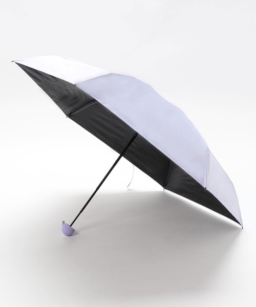CLEA（クレア）の「【ケース付き】晴雨兼用 UVカット 折りたたみミニ傘（折りたたみ傘・レディース・ブラック/ピンク/ミント/パープル/ベージュ/ブルー・FREE）」の11枚目の写真