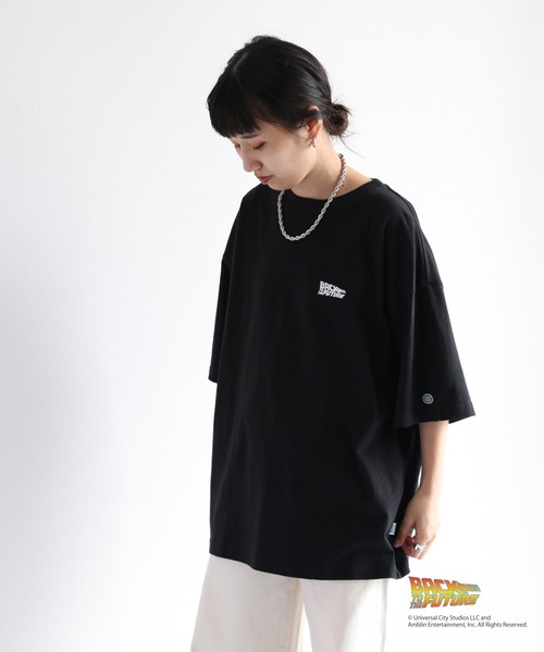 DISCUS（ディスカス）の「DISCUS『BACK TO THE FUTURE』バックプリントTシャツ（Tシャツ/カットソー・レディース・ブラック/ホワイト・M）」の8枚目の写真