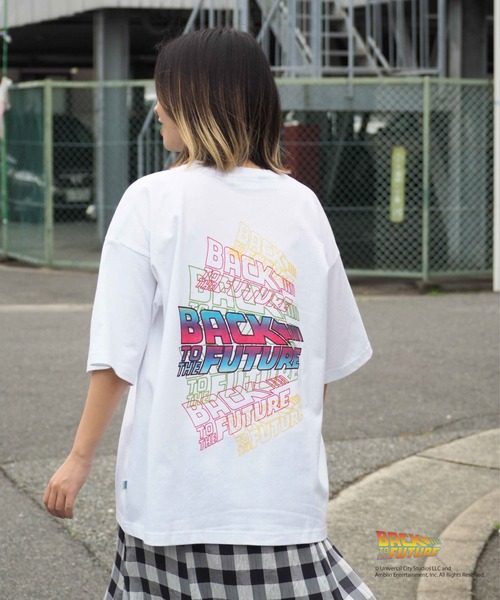 DISCUS（ディスカス）の「DISCUS『BACK TO THE FUTURE』バックプリントTシャツ（Tシャツ/カットソー・レディース・ブラック/ホワイト・M）」の9枚目の写真
