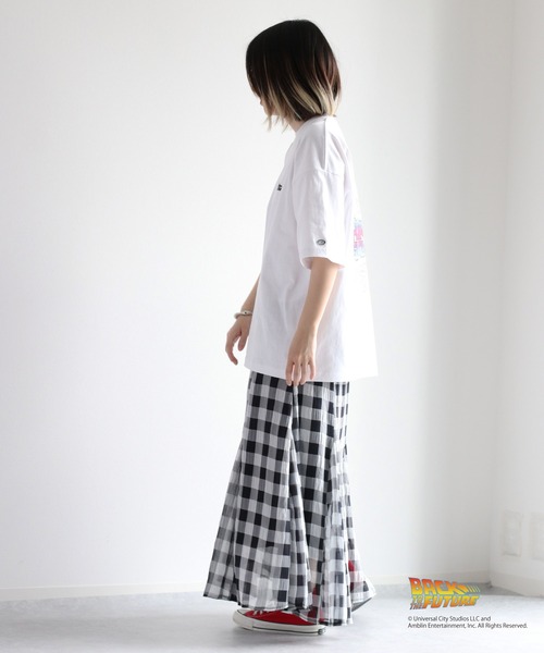 DISCUS（ディスカス）の「DISCUS『BACK TO THE FUTURE』バックプリントTシャツ（Tシャツ/カットソー・レディース・ブラック/ホワイト・M）」の19枚目の写真