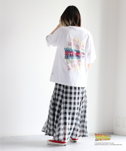 DISCUS（ディスカス）の「DISCUS『BACK TO THE FUTURE』バックプリントTシャツ（Tシャツ/カットソー・レディース・ブラック/ホワイト・M）」の22枚目の写真