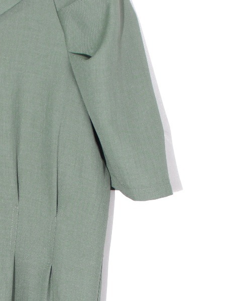 one way（ワンウェイ）の「BIGカラーリネンライクワンピース（ワンピース・レディース・ライトブルー/ブラック/ライトグリーン・FREE）」の4枚目の写真