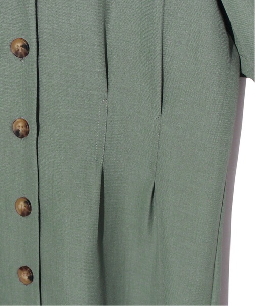 one way（ワンウェイ）の「BIGカラーリネンライクワンピース（ワンピース・レディース・ライトブルー/ブラック/ライトグリーン・FREE）」の6枚目の写真