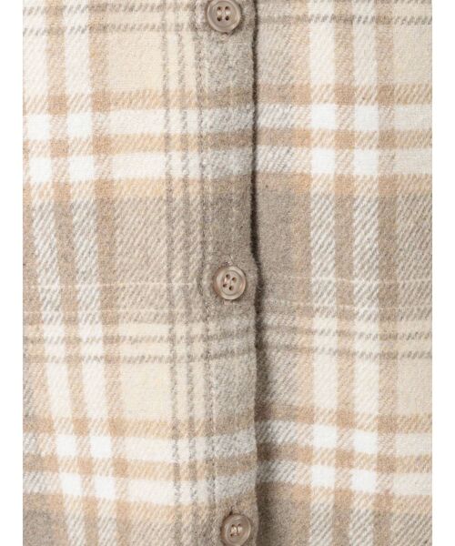 RESEXXY（リゼクシー）の「ラージチェックシャツワンピース（ワンピース・レディース・ベージュ/ブラウン/グリーン・FREE）」の18枚目の写真