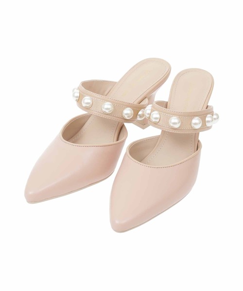 31 Sons de mode(トランテアン ソン ドゥ モード)の「パールミュールサンダル(サンダル・レディース・ブラック/クリーム/ピンク・L/S/M)」の7枚目の写真