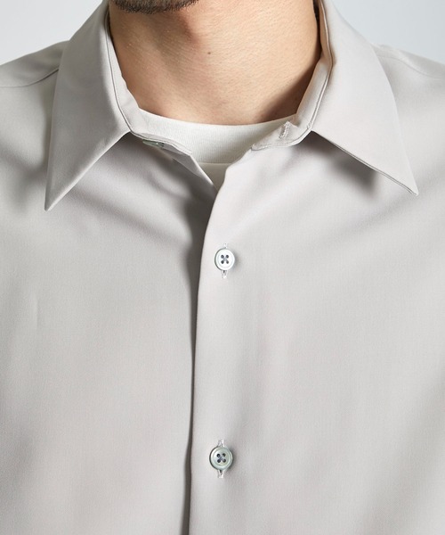 city（シティ）の「ADAPT LONG SLEEVE SHIRTS/アダプトウールオーバーサイズシャツ（シャツ/ブラウス・メンズ・ダークグレー/ライトグレー/ブラック・1/2/3）」の13枚目の写真