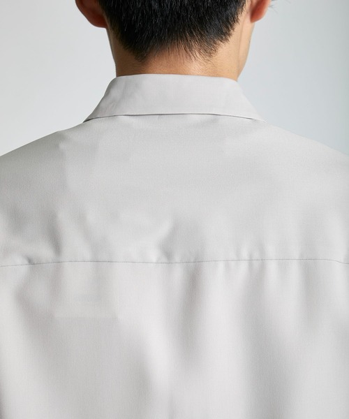 city（シティ）の「ADAPT LONG SLEEVE SHIRTS/アダプトウールオーバーサイズシャツ（シャツ/ブラウス・メンズ・ダークグレー/ライトグレー/ブラック・1/2/3）」の17枚目の写真