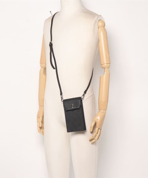 Vivienne Westwood（ヴィヴィアンウエストウッド）の「53030019-L001N-LAPHONE BAG（スマホケース/カバー・レディース・ブラック・FREE）」の4枚目の写真