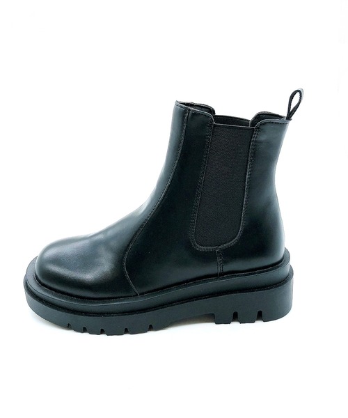 Noubel Voug Relax（ヌーベルヴォーグリラックス）の「トラックソールチェルシーブーツ（ブーツ・レディース・アイボリー/ブラック・S/M/L/LL/3L）」の11枚目の写真