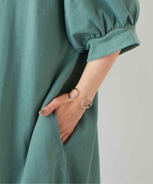 PUAL CE CIN（ピュアルセシン）の「ロゴ刺繍×プリント2WAYワンピース（ワンピース・レディース・チャコールグレー/ベージュ/グリーン・FREE）」の13枚目の写真