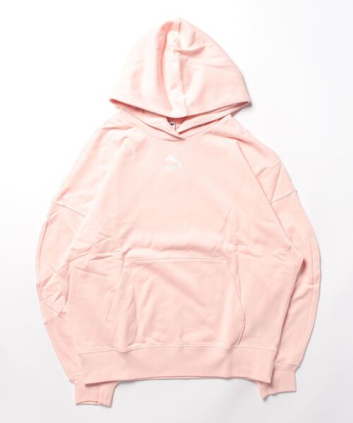 PUMA(プーマ)の「PUMA プーマ ウィメンズ CLASSICS オーバーサイズ フーディー(スウェット・レディース・ライトグレー/ブラック/グリーン/ローズ/ダークグリーン/タン・SMALL/MEDIUM/LARGE/X-SMALL)」の6枚目の写真