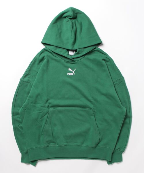 PUMA(プーマ)の「PUMA プーマ ウィメンズ CLASSICS オーバーサイズ フーディー(スウェット・レディース・ライトグレー/ブラック/グリーン/ローズ/ダークグリーン/タン・SMALL/MEDIUM/LARGE/X-SMALL)」の4枚目の写真