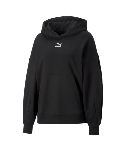 PUMA(プーマ)の「PUMA プーマ ウィメンズ CLASSICS オーバーサイズ フーディー(スウェット・レディース・ライトグレー/ブラック/グリーン/ローズ/ダークグリーン/タン・SMALL/MEDIUM/LARGE/X-SMALL)」の19枚目の写真