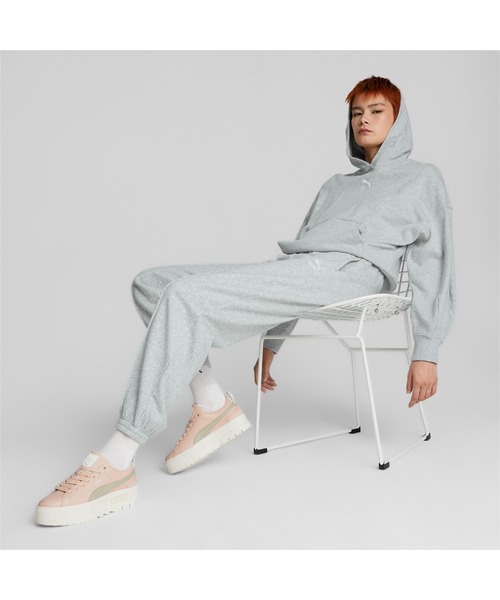 PUMA(プーマ)の「PUMA プーマ ウィメンズ CLASSICS オーバーサイズ フーディー(スウェット・レディース・ライトグレー/ブラック/グリーン/ローズ/ダークグリーン/タン・SMALL/MEDIUM/LARGE/X-SMALL)」の11枚目の写真