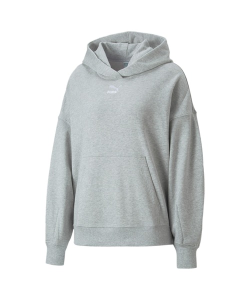 PUMA(プーマ)の「PUMA プーマ ウィメンズ CLASSICS オーバーサイズ フーディー(スウェット・レディース・ライトグレー/ブラック/グリーン/ローズ/ダークグリーン/タン・SMALL/MEDIUM/LARGE/X-SMALL)」の21枚目の写真