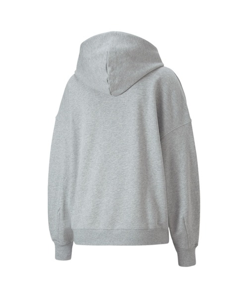 PUMA(プーマ)の「PUMA プーマ ウィメンズ CLASSICS オーバーサイズ フーディー(スウェット・レディース・ライトグレー/ブラック/グリーン/ローズ/ダークグリーン/タン・SMALL/MEDIUM/LARGE/X-SMALL)」の22枚目の写真