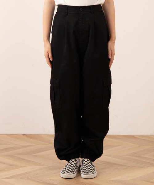 WEGO（ウィゴー）の「WEGO/ワイドカーゴパンツ（カーゴパンツ・レディース・ホワイト/ブラック/その他1/カーキ・FREE）」の21枚目の写真