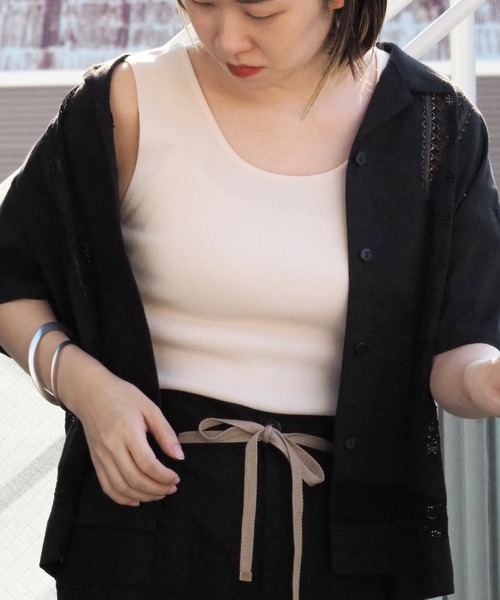 cepo(セポ)の「ソウバリニットタンクトップ 2(タンクトップ・レディース・ブラック/オフホワイト/グリーン/オレンジ・M)」の9枚目の写真