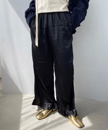 SANSeLF | Se ヴィンテージライク サテンフリルパンツ【SANSeLF】sanw22a052(その他パンツ)