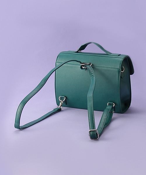 LOVETOXIC（ラブトキシック）の「サッチェル合皮リュック（バックパック/リュック・キッズ・オフホワイト/グリーン/ブラック・FREE）」の8枚目の写真