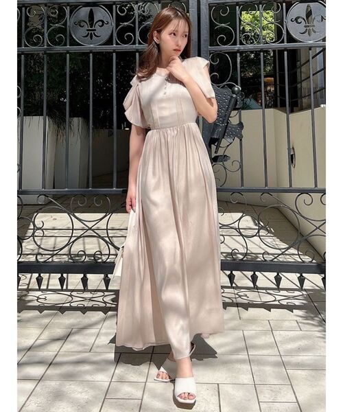 RESEXXY(リゼクシー)の「【WEB限定】ピンタックフレアワンピース(ドレス・レディース・ブラウン/ブルー/アイボリー/その他1・FREE)」の6枚目の写真