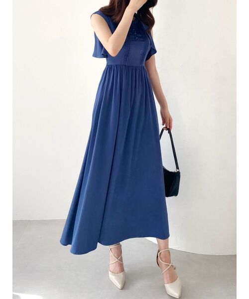 RESEXXY(リゼクシー)の「【WEB限定】ピンタックフレアワンピース(ドレス・レディース・ブラウン/ブルー/アイボリー/その他1・FREE)」の14枚目の写真