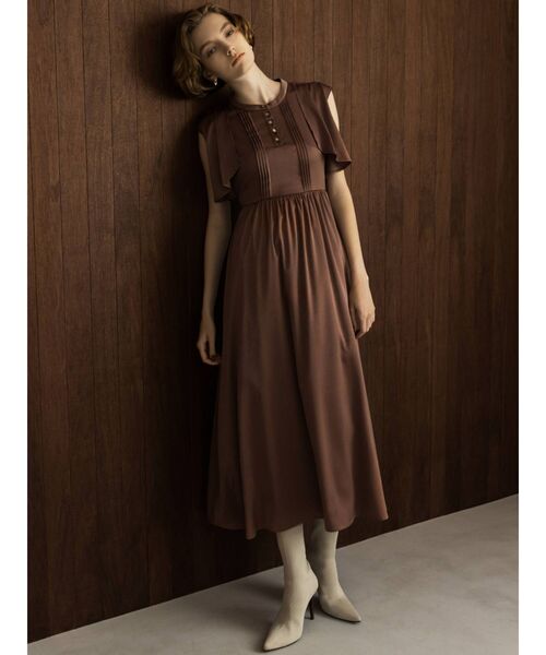 RESEXXY(リゼクシー)の「【WEB限定】ピンタックフレアワンピース(ドレス・レディース・ブラウン/ブルー/アイボリー/その他1・FREE)」の18枚目の写真